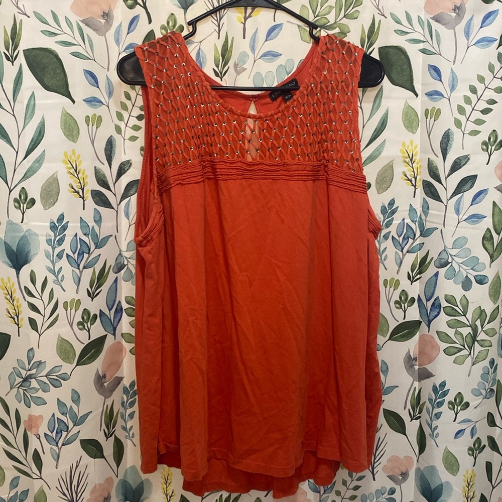 Orange Sleeveless Top. Lane Bryant Size 26/28.